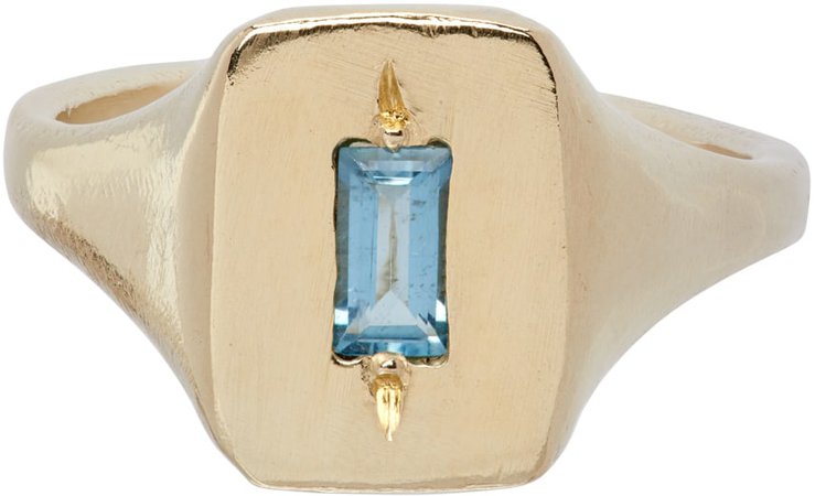 seb-brown-gold-aquamarine-narrow-rectangle-signet-ring.jpg (856×521)
