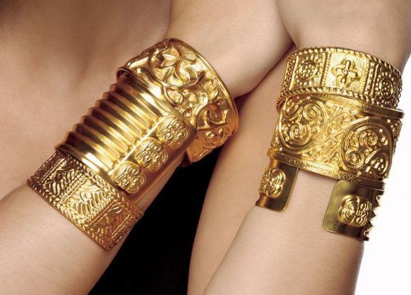 gold arm bands