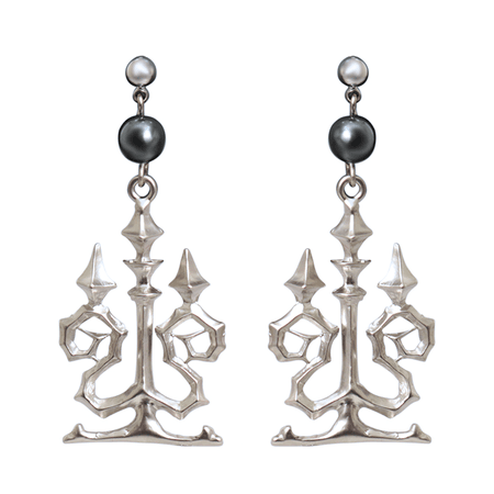 Pearl Candelabra Earrings (pierced) | Moi-même-Moitié | Wunderwelt Fleur - Online Boutique for Gothic & Lolita Fashion