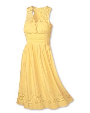 light yellow summer dress