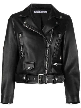 Acne Studios Leather Biker Jacket - Farfetch