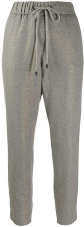 tapered panel jogging trousers