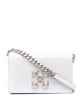 Shop blue Off-White 0.5 Jitney shoulder bag with Express Delivery - Farfetch