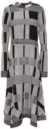 Jacquard-knit Midi Dress
