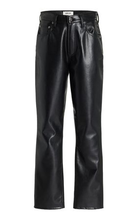 Riley High-Rise Leather Straight-Leg Pants By Agolde | Moda Operandi