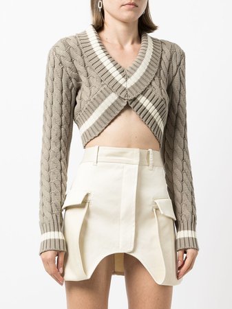 Dion Lee cable-knit Cropped Jumper - Farfetch