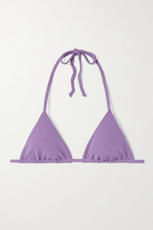 Purple + NET SUSTAIN Rae striped bikini top | Mara Hoffman | NET-A-PORTER