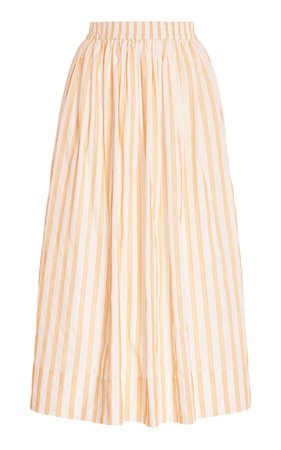 Maxwell Striped Cotton Midi Skirt By Acler | Moda Operandi