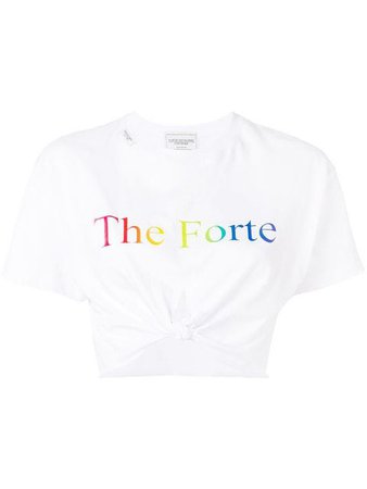 Forte Dei Marmi Couture front knot T-shirt $140 - Buy Online - Mobile Friendly, Fast Delivery, Price