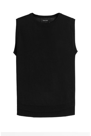 Sleeveless Knitted Top Gr. S