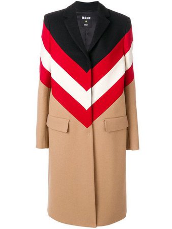 MSGM women's striped coat