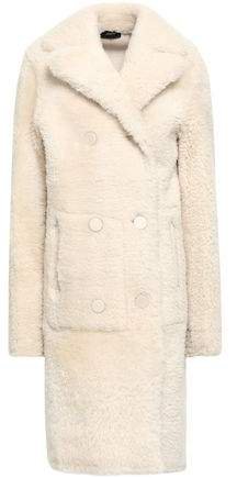 Double-breasted Shearling Coat