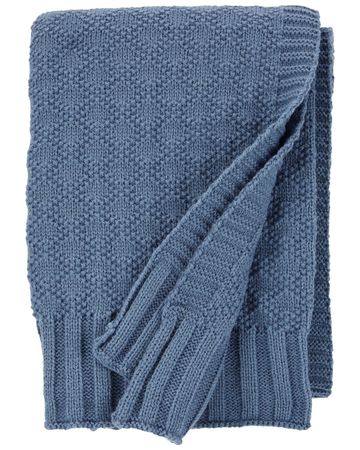 Navy Baby Textured Knit Blanket | carters.com