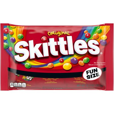 Skittles Original Fun Size Chewy Halloween Candy - 10.72oz - Walmart.com
