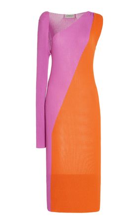 Lakshmi Asymmetric Cotton-Blend Midi Dress By Zankov | Moda Operandi