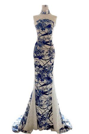Cheongsam Dress Collection | TheDresscodes.com 1 (Blue floral)