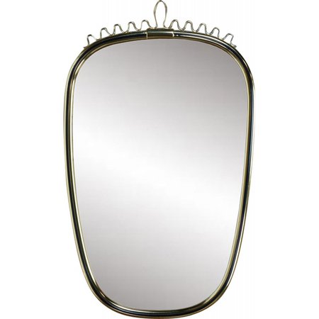 Vintage Brass mirror - 1950s - Design Market