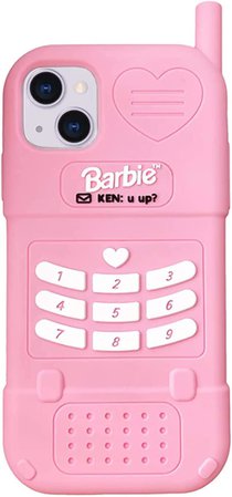 Amazon.com: Danzel Silicon case for iPhone 13 6.1", Cute Pink Retro Shell, Kawaii Cartoon Cover, Shockproof Classic Cellular Phone Case for Girls Women : Cell Phones & Accessories