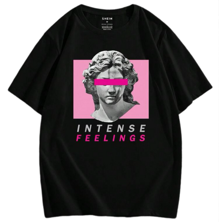 triple pink graphic tee