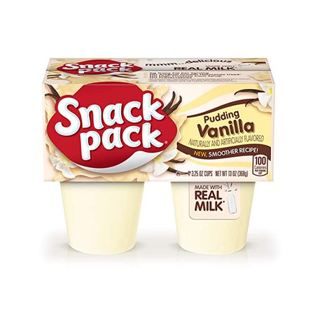 Amazon.com : Snack Pack Chocolate Pudding Cups, 4 Count, 12 Pack : Packaged Snack Puddings : Grocery & Gourmet Food