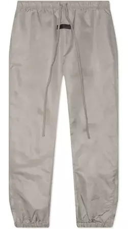 taupe nylon fear of god essentials track pants - Google Search