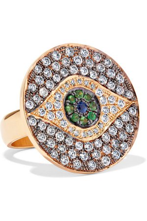 Ileana Makri | Dawn 18-karat gold multi-stone ring | NET-A-PORTER.COM
