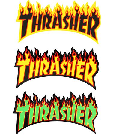 Thrasher Flame Logo Sticker | Zumiez
