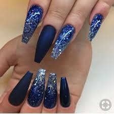 black and blue nails - Google Search