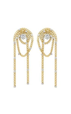 Unchain My Art 18k Yellow Gold Diamond Earrings By Delfina Delettrez | Moda Operandi
