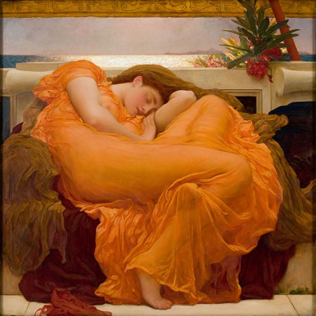 Flaming June, by Frederic Lord Leighton (1830-1896) - Frederic Leighton - Wikipedia