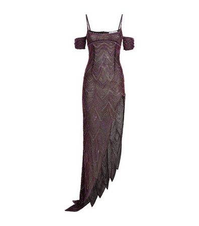 Womens The Attico purple Embellished Maxi Dress | Harrods # {CountryCode}