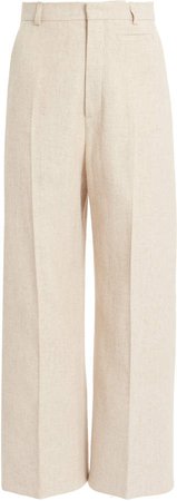 Jacquemus Santon Linen-Blend Straight-Leg Trousers