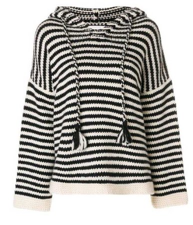 striped oversized hoodie