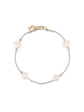 Petite Grand freshwater pearl cord bracelet - FARFETCH