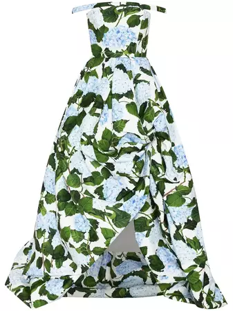 Oscar De La Renta floral-print Evening Gown - Farfetch