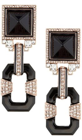 black diamond earrings
