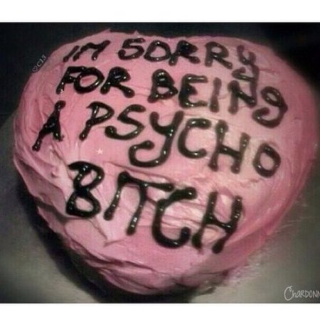 psycho bitch cake