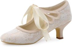 White 1920s heels