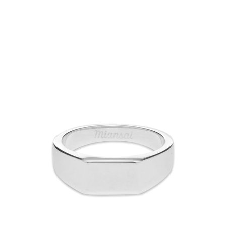 Miansai Geo Signet Ring Sterling Silver | END.