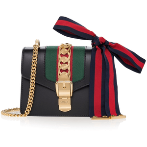 Sylvie Leather Mini Chain Bag GUCCI PNG