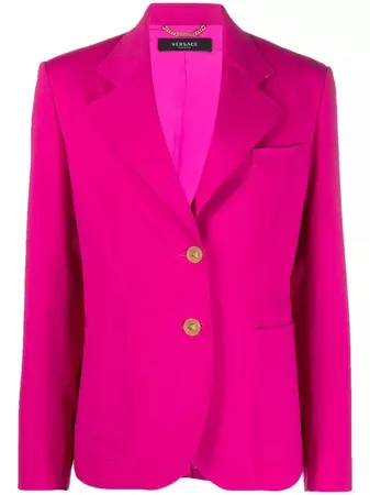 Versace single-breasted Fitted Blazer - Farfetch