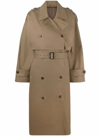 Shop Totême belted trench coat with Express Delivery - FARFETCH