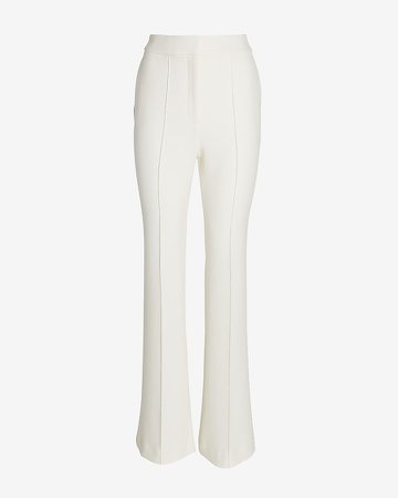 High Waisted Seamed Front Flare Pant
