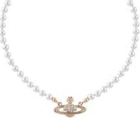 Vivian Westwood pearl gold necklace