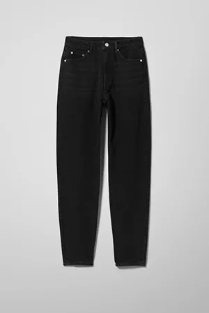 Lash Extra High Mom Jeans - Washed Black - Jeans - Weekday PL