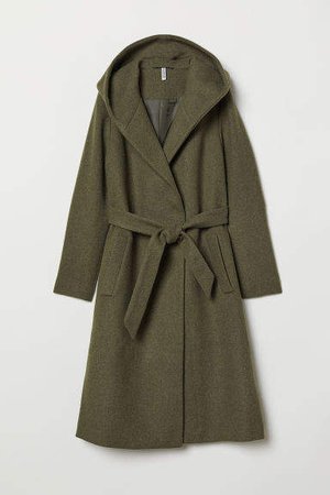 Wool-blend Coat - Green