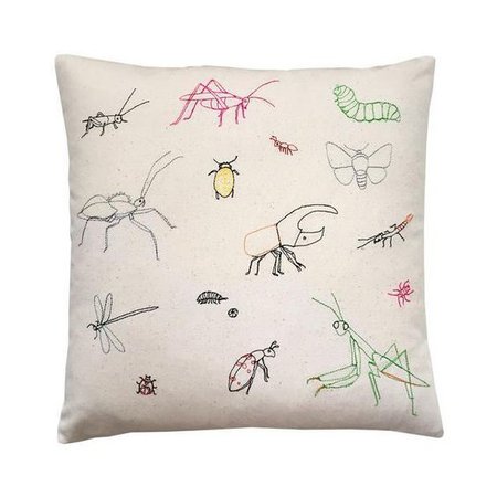 bugs of the world pillow ($152) ❤ liked on Polyvore