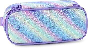Amazon.com: mibasies Girls Pencil Case for Kids, Pencil Pouch Boys Soft Rainbow Pen Box (Pink Blue Rainbow) : Arts, Crafts & Sewing