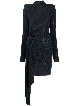 Alexandre Vauthier Microcrystal Roll Neck Dress Ss20 | Farfetch.com