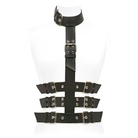 GIUSEPPE ZANOTTI Belt Body Harness - Silver/Black ($995)